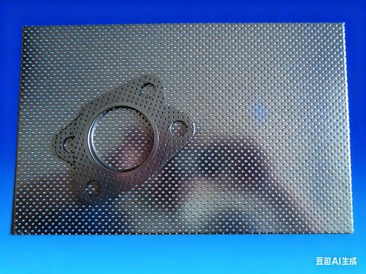 Durable Non-Asbestos Metal Composite Gasket for Exhaust Systems, Dual-Faced Reinforcement for Reliable Engine and Muffler Sealing, Exported to Brazil, Argentina and South American Markets