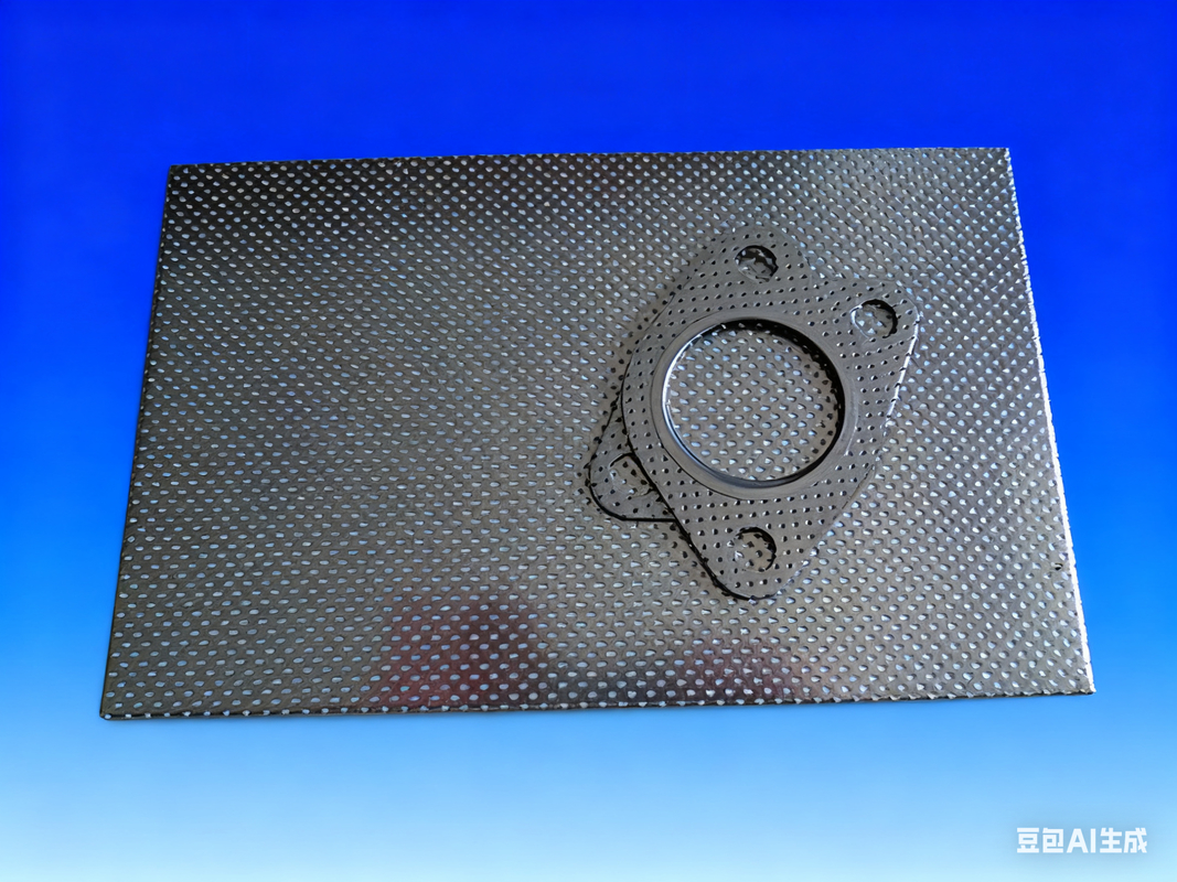 Durable Non-Asbestos Metal Composite Gasket for Exhaust Systems Dual-Faced Reinforcement for Reliable Engine and Muffler Sealing